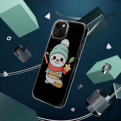 Christmas Snowman Phone Case, Cute Cookie Baker