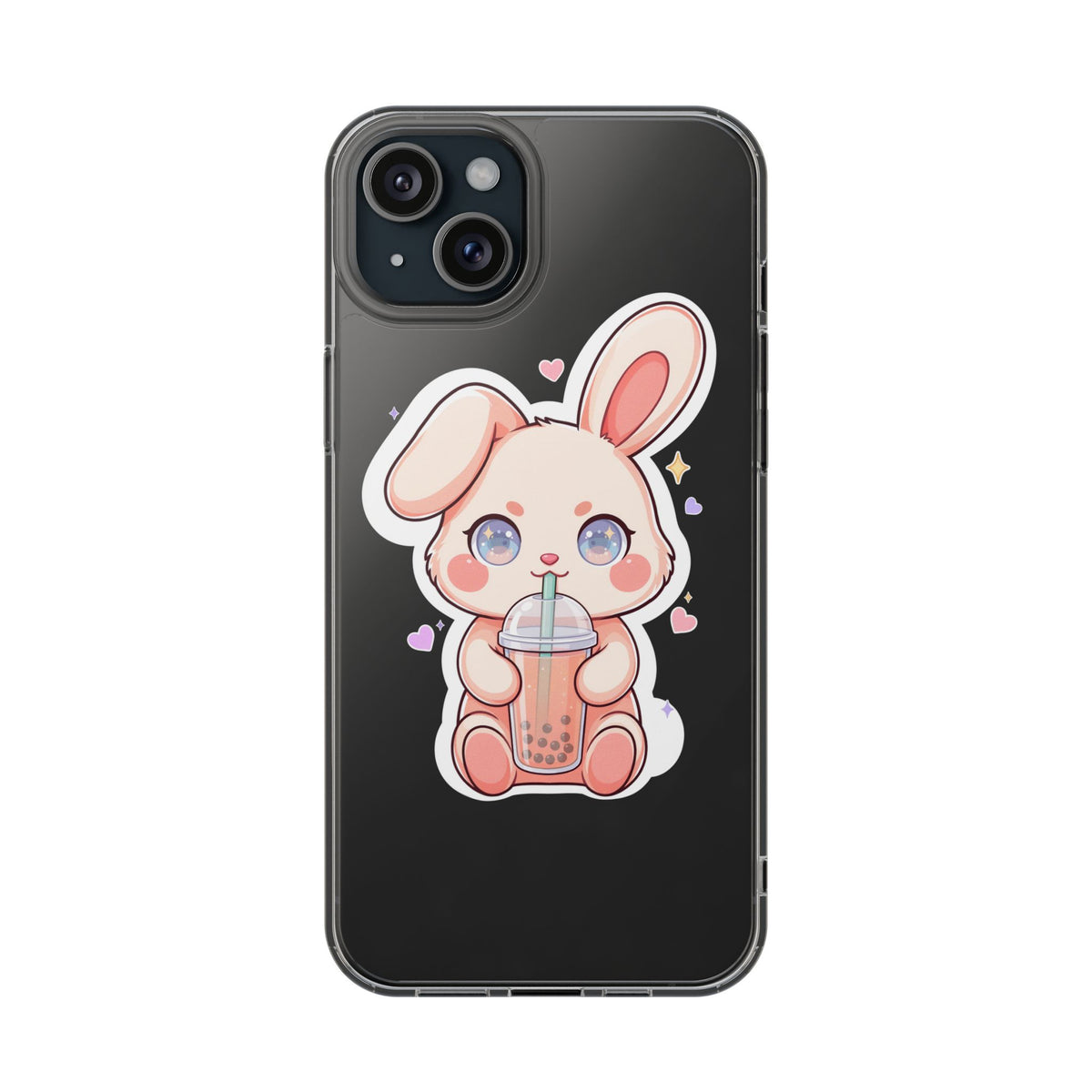 Kawaii Bunny Bubble Tea Phone Case for Boba Lovers