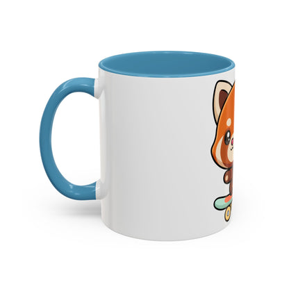 Red Panda Skateboard Mug – Kawaii Accent Coffee Mug
