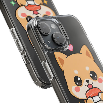 Kawaii Shiba Inu Phone Case for Sushi Lovers