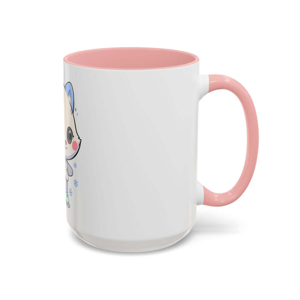 Kawaii Arctic Fox Mug for Cozy Winter Coffee Breaks