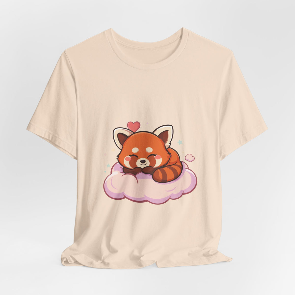 Kawaii Red Panda T-Shirt, Cute Sleeping Animal Tee