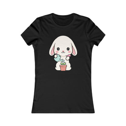 Kawaii Bunny Plant Lover Women's Tee