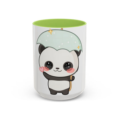 Cute Panda Accent Coffee Mug for Rainy Day Sips