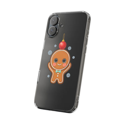 Christmas Gingerbread Phone Case, Cute Kawaii Holiday Gift