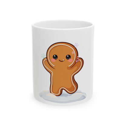 Kawaii Gingerbread Mug for Cozy Christmas Cheer