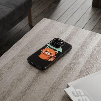 Kawaii Red Panda Clear Impact-Resistant Case