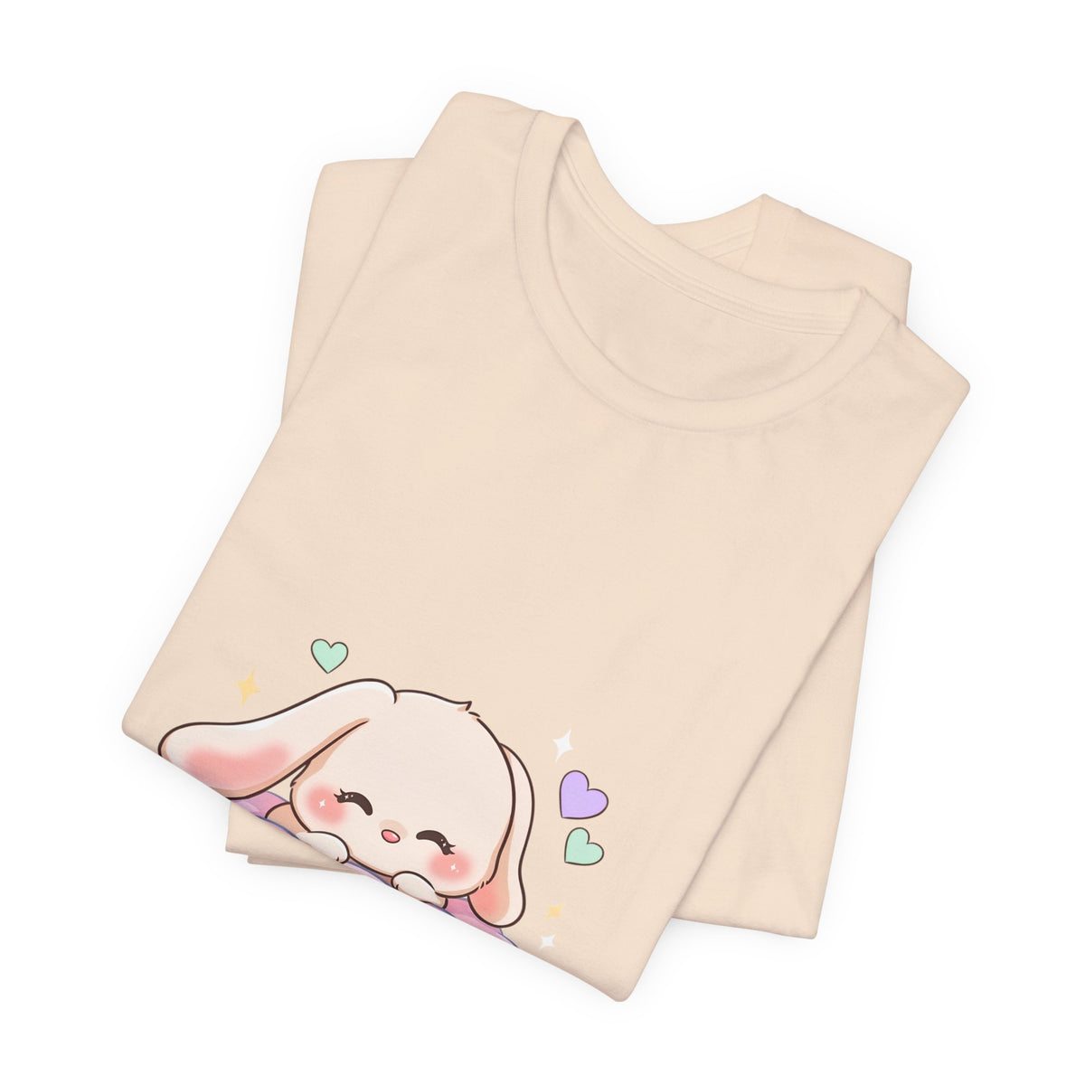 Kawaii Sleeping Bunny Tee, Cute Cloud Nap Unisex Shirt