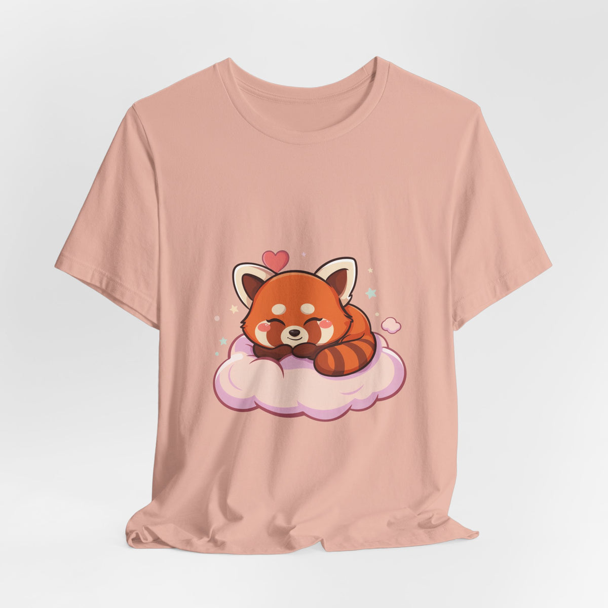 Kawaii Red Panda T-Shirt, Cute Sleeping Animal Tee
