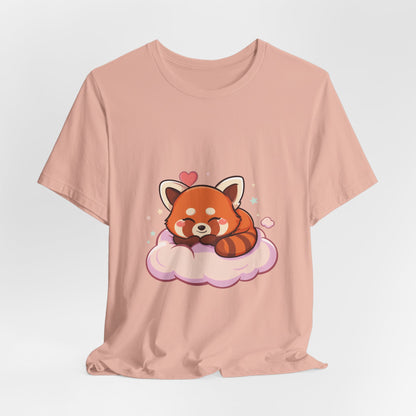 Kawaii Red Panda T-Shirt, Cute Sleeping Animal Tee