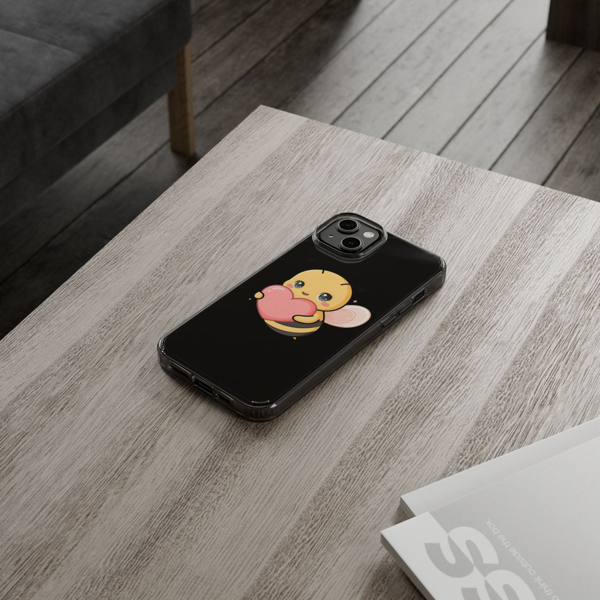 Kawaii Bee Clear Impact-Resistant Phone Case