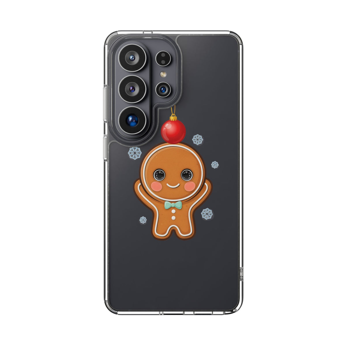 Christmas Gingerbread Phone Case, Cute Kawaii Holiday Gift