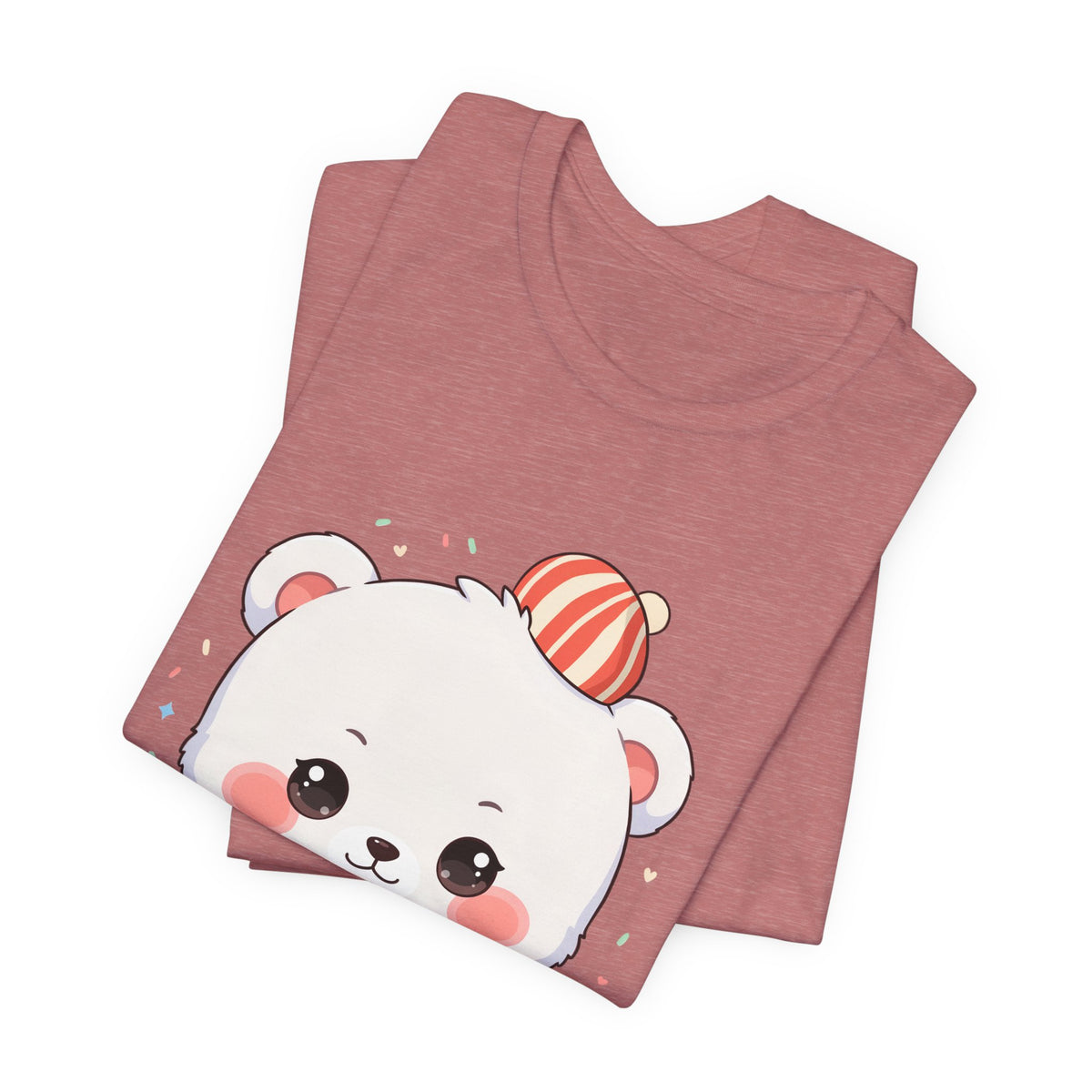 Christmas Cookie Baking Polar Bear Tee, Kawaii Holiday Shirt