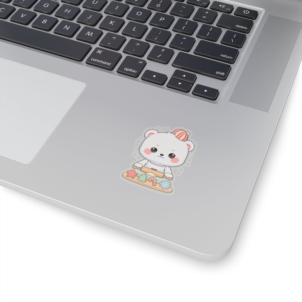 Christmas Baking Polar Bear Sticker for Holiday Cheer