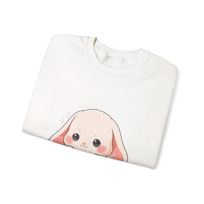 Kawaii Bunny Sweatshirt, Cute Chibi Tea Cup Rabbit
