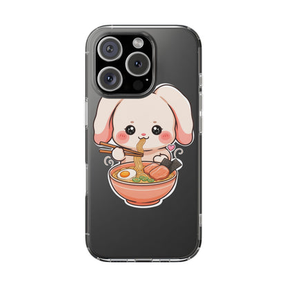 Kawaii Ramen Bunny Clear Impact-Resistant Case