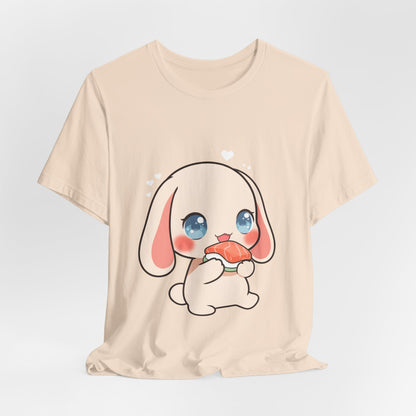 Kawaii Sushi Bunny T-Shirt for Cute Foodie Fans