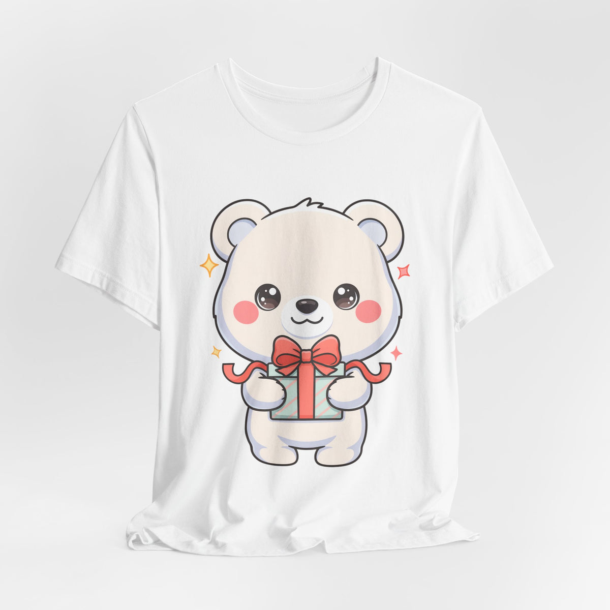 Kawaii Polar Bear Gift T-Shirt for Cute Holiday Cheer