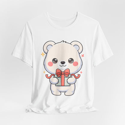 Kawaii Polar Bear Gift T-Shirt for Cute Holiday Cheer