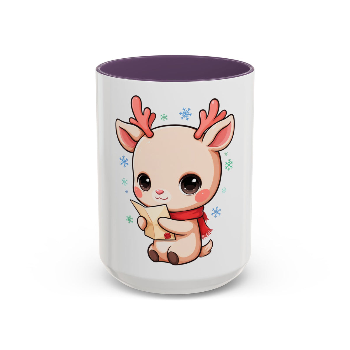 Christmas Reindeer Accent Coffee Mug for Cozy Holiday Mornings