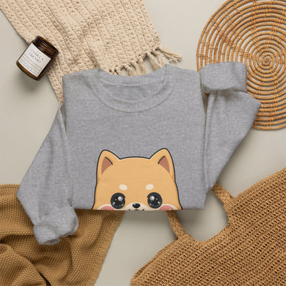 Kawaii Shiba Inu Skateboard Sweatshirt, Cute Dog Lover Gift