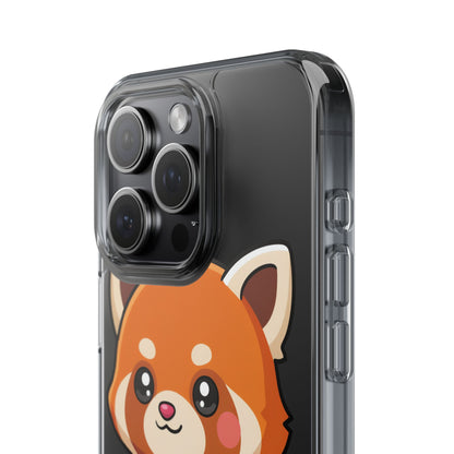 Red Panda Skateboard Phone Case, Cute Kawaii Style