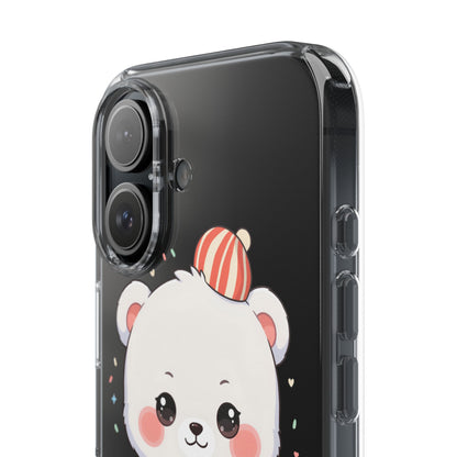 Christmas Bear Cookie Baking Clear Phone Case