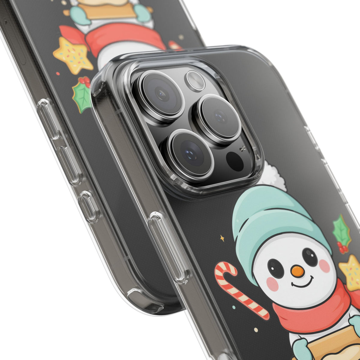 Christmas Snowman Phone Case, Cute Cookie Baker