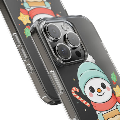 Christmas Snowman Phone Case, Cute Cookie Baker