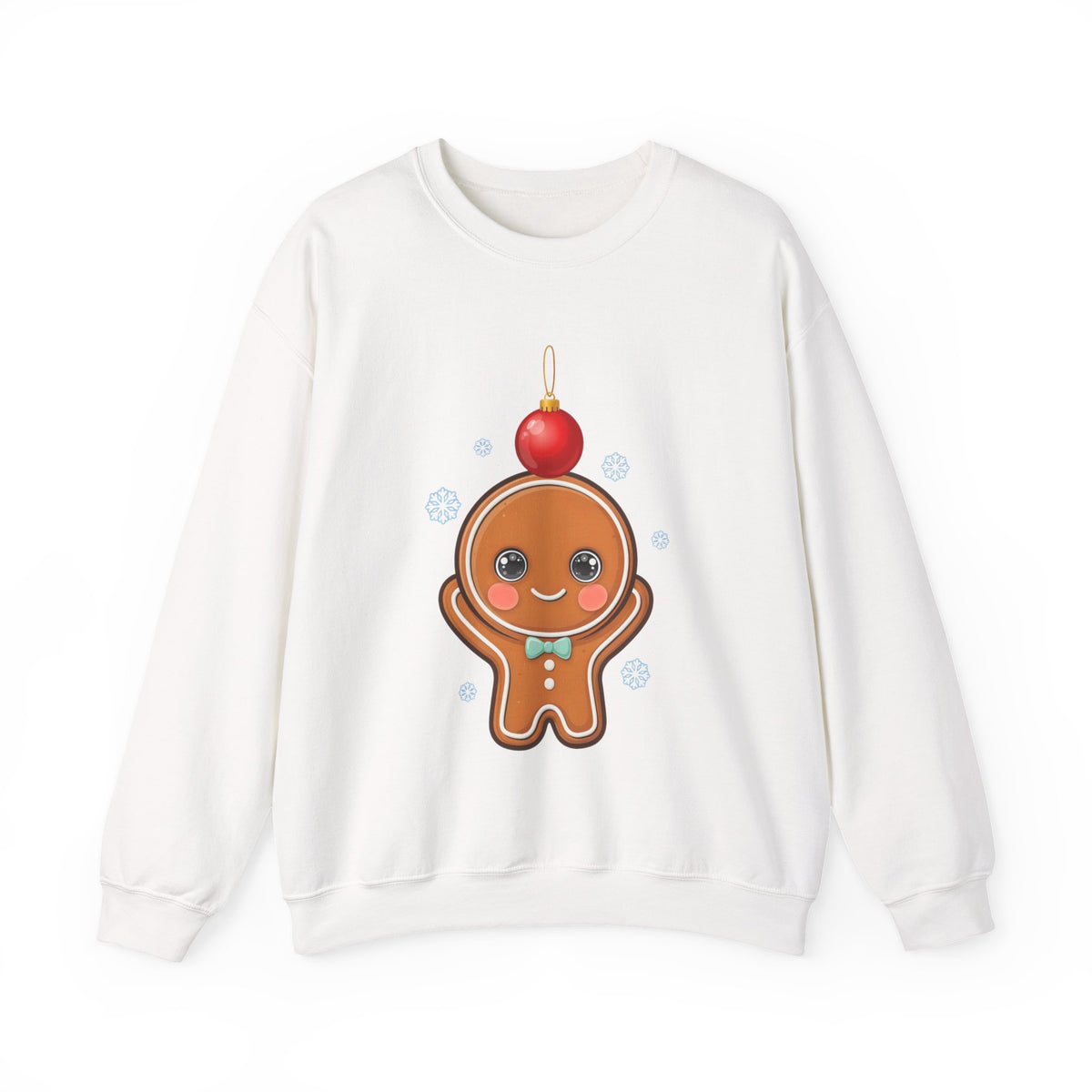 Gingerbread Christmas Sweatshirt, Cute Holiday Crewneck