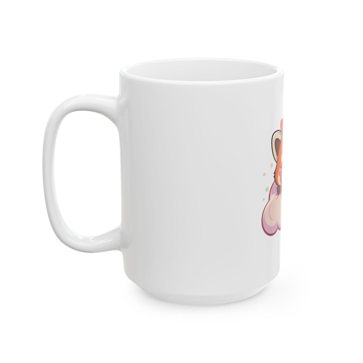 Cute Red Panda Mug, Kawaii Sleeping Animal Ceramic Cup