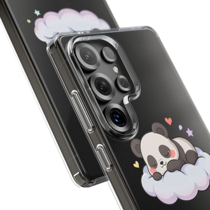 Sleeping Panda Clear Impact-Resistant Phone Case