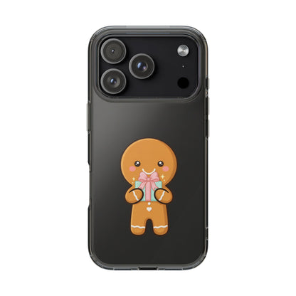Gingerbread Man Phone Case, Cute Holiday Gift Design
