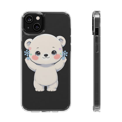 Kawaii Polar Bear Phone Case for a Cozy Winter Gift