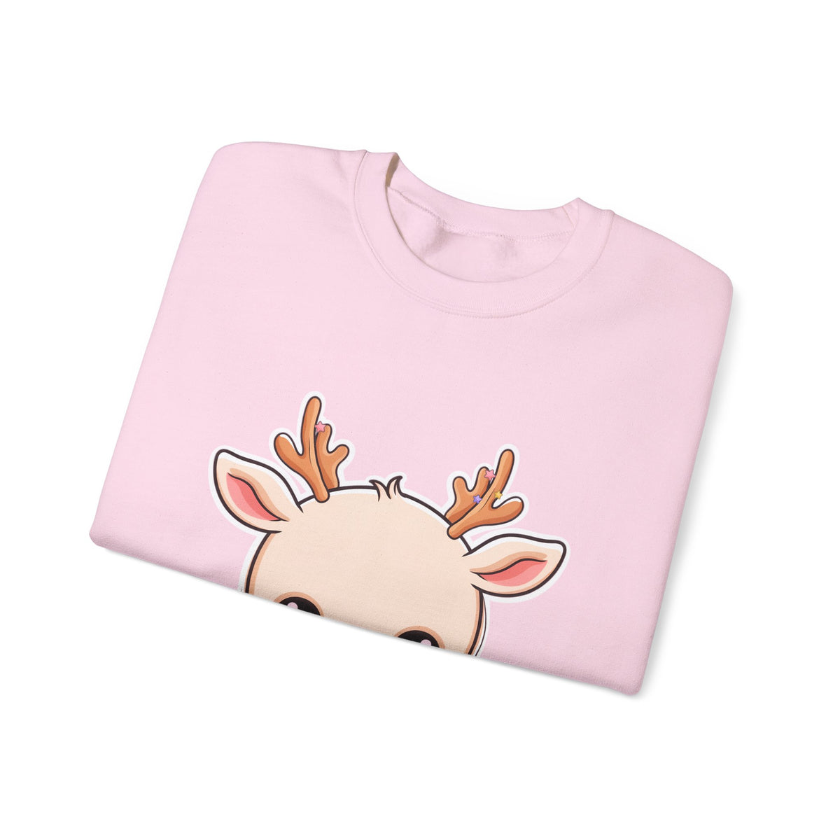 Kawaii Reindeer Christmas Sweatshirt for Cozy Holiday Evenings