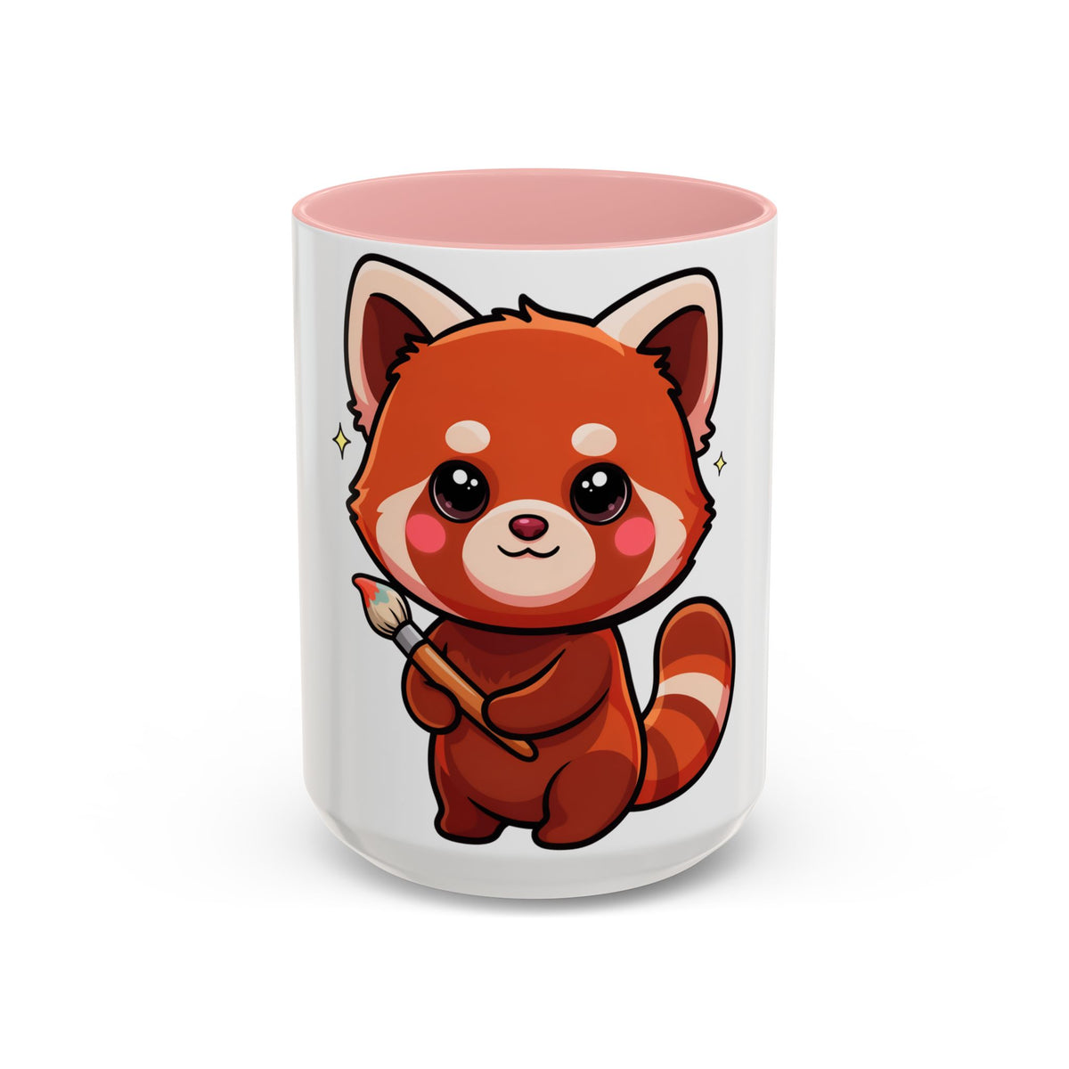 Kawaii Red Panda Accent Coffee Mug for Creative Days