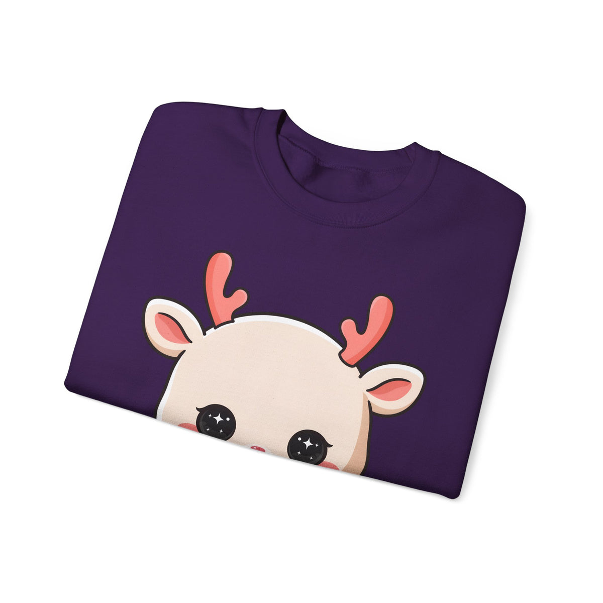 Kawaii Christmas Reindeer Sweatshirt for Holiday Fans