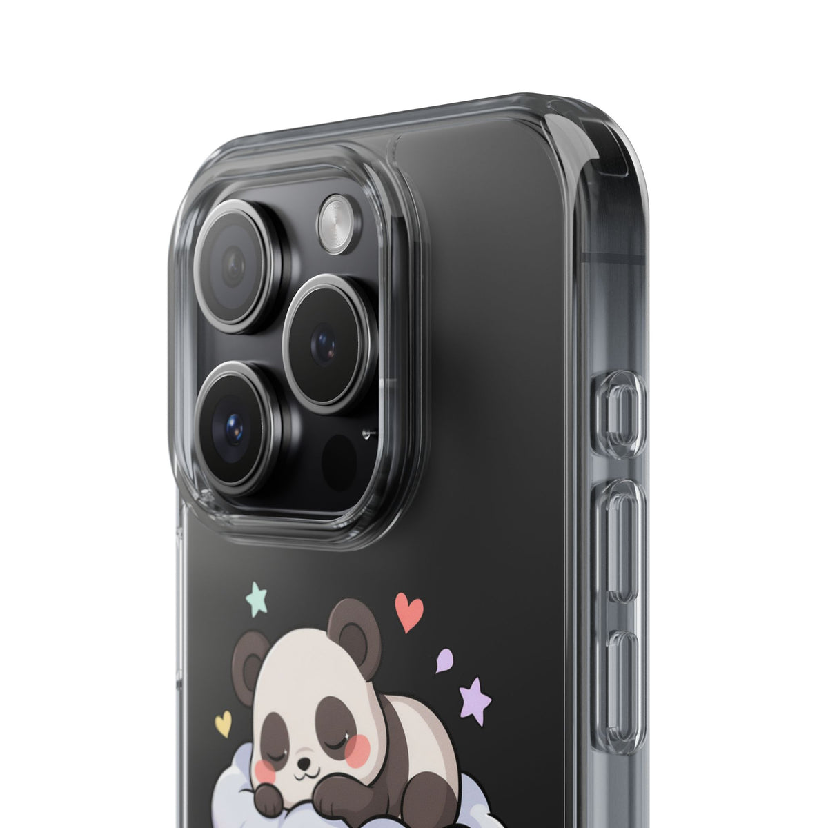 Sleeping Panda Clear Impact-Resistant Phone Case
