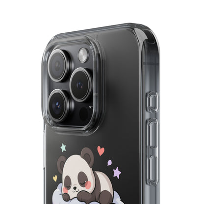 Sleeping Panda Clear Impact-Resistant Phone Case