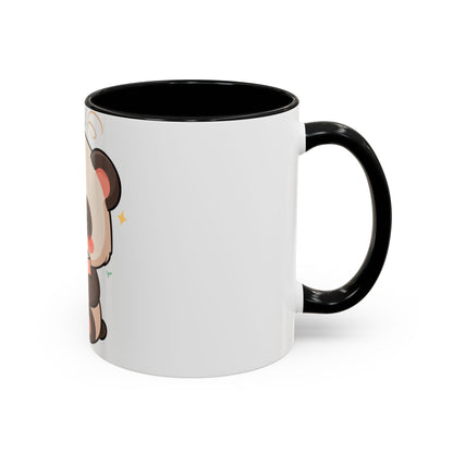 Kawaii Panda Reading Mug, Cute Book Lover Coffee Cup