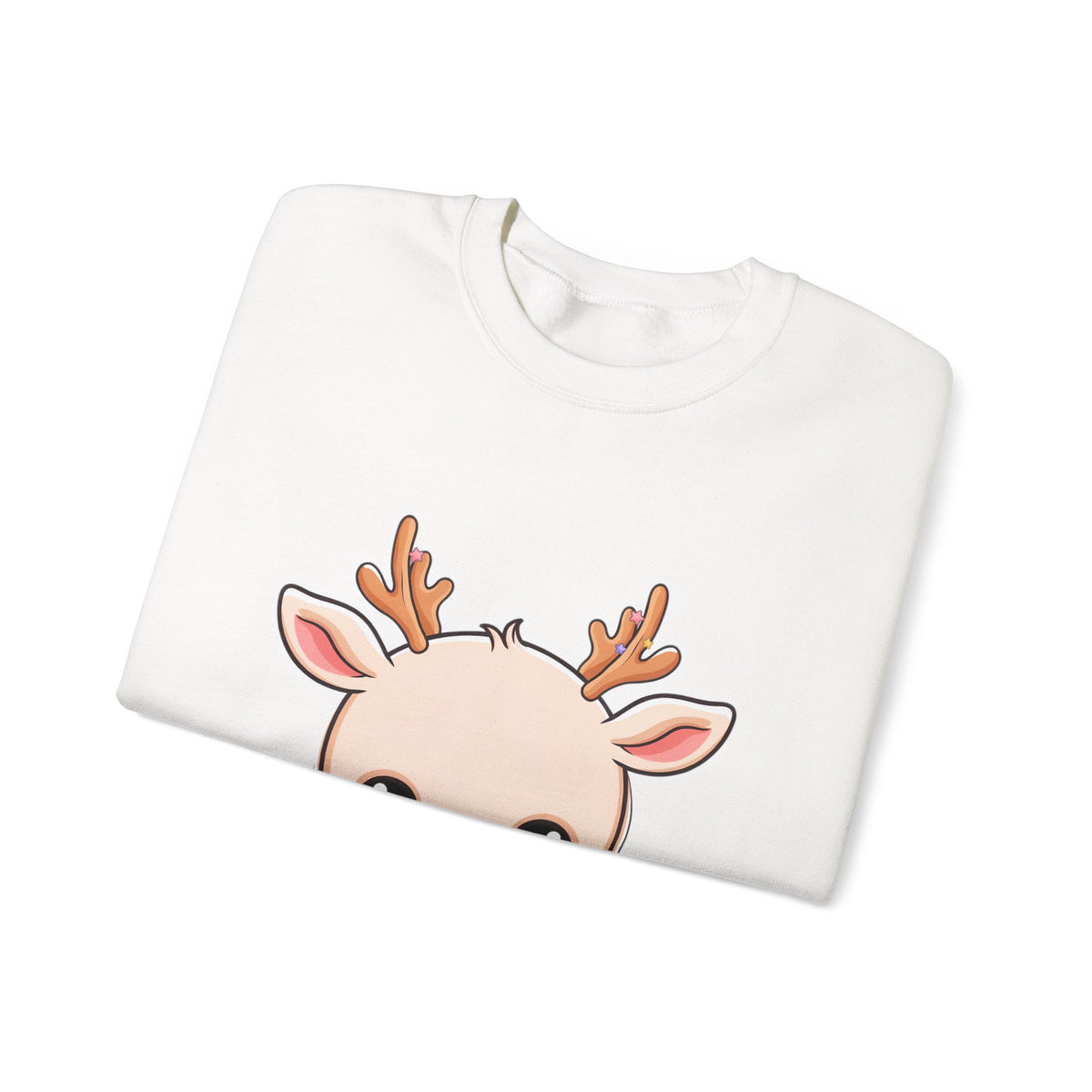 Kawaii Reindeer Christmas Sweatshirt for Cozy Holiday Evenings