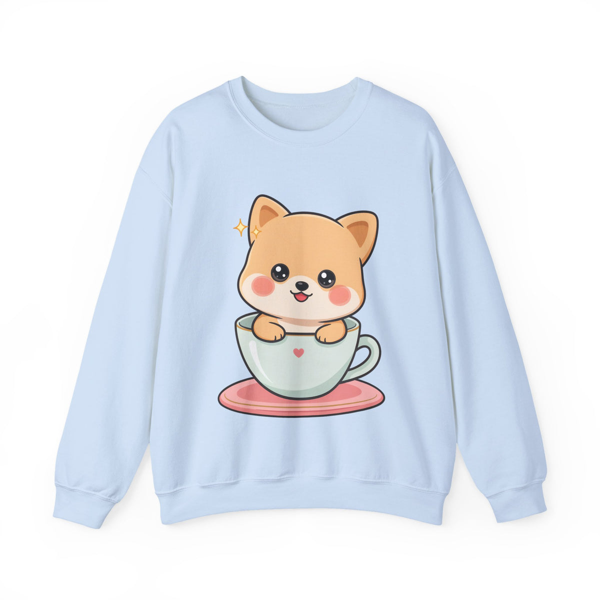 Kawaii Shiba Inu Sweatshirt, Cute Puppy Crewneck