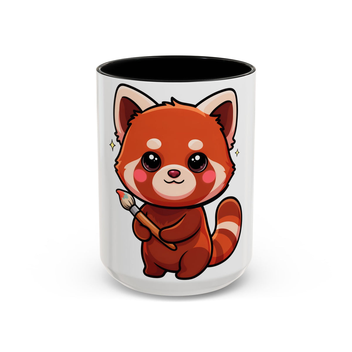 Kawaii Red Panda Accent Coffee Mug for Creative Days
