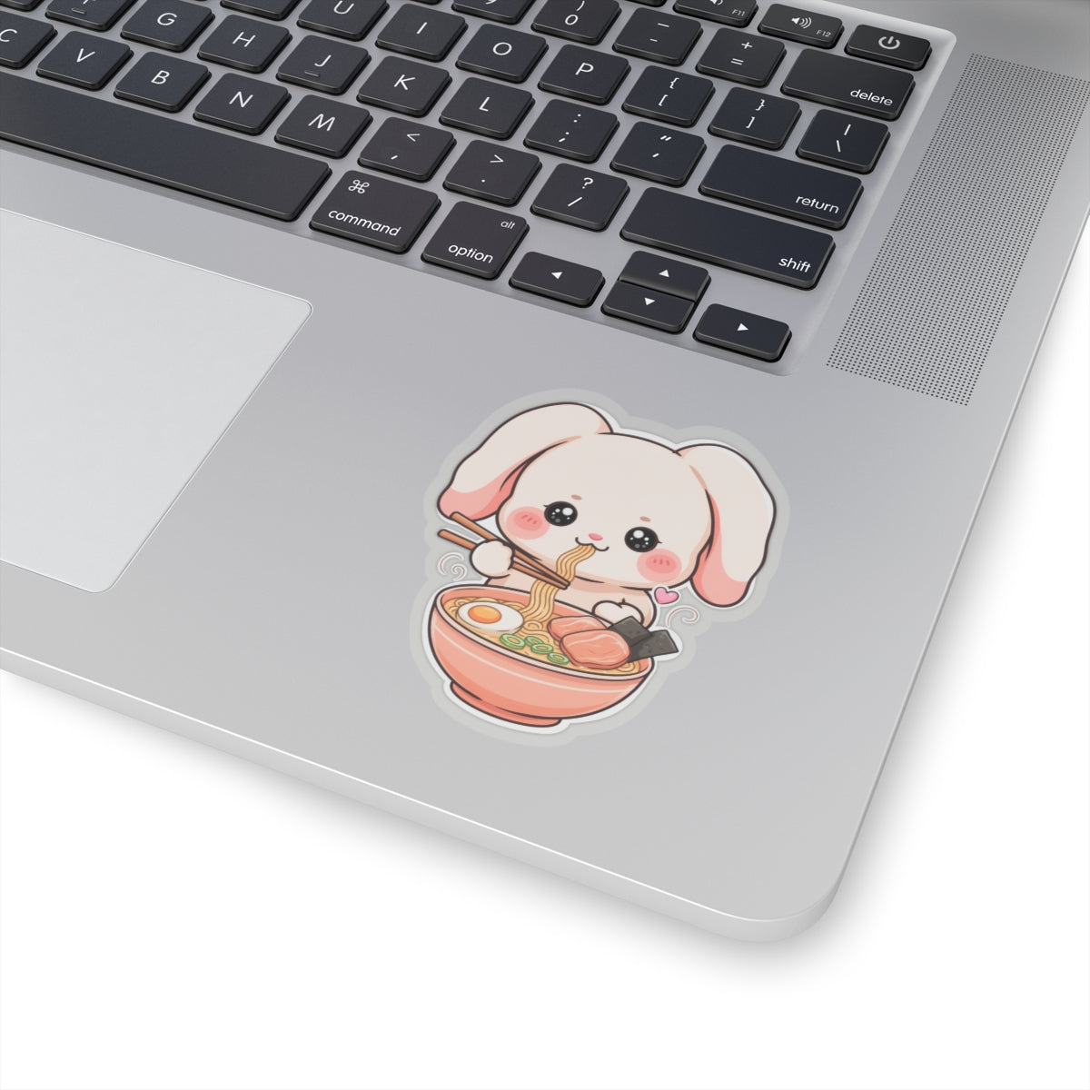 Kawaii Ramen Bunny Kiss-Cut Sticker for Cute Food Lovers