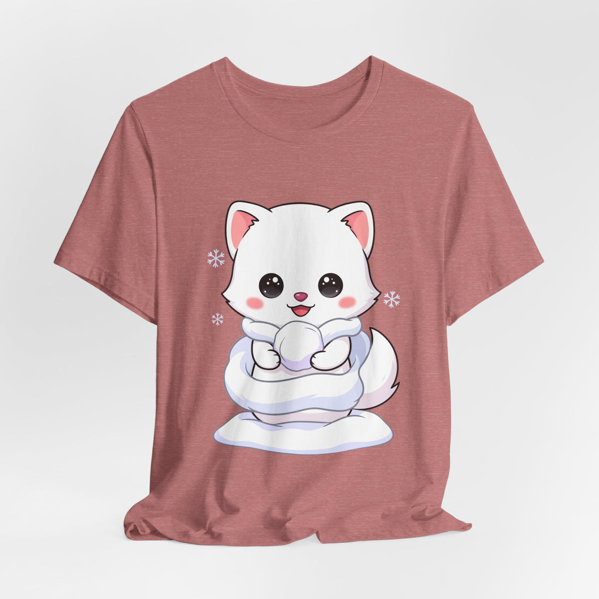Kawaii Arctic Fox T-Shirt for Cute Winter Style