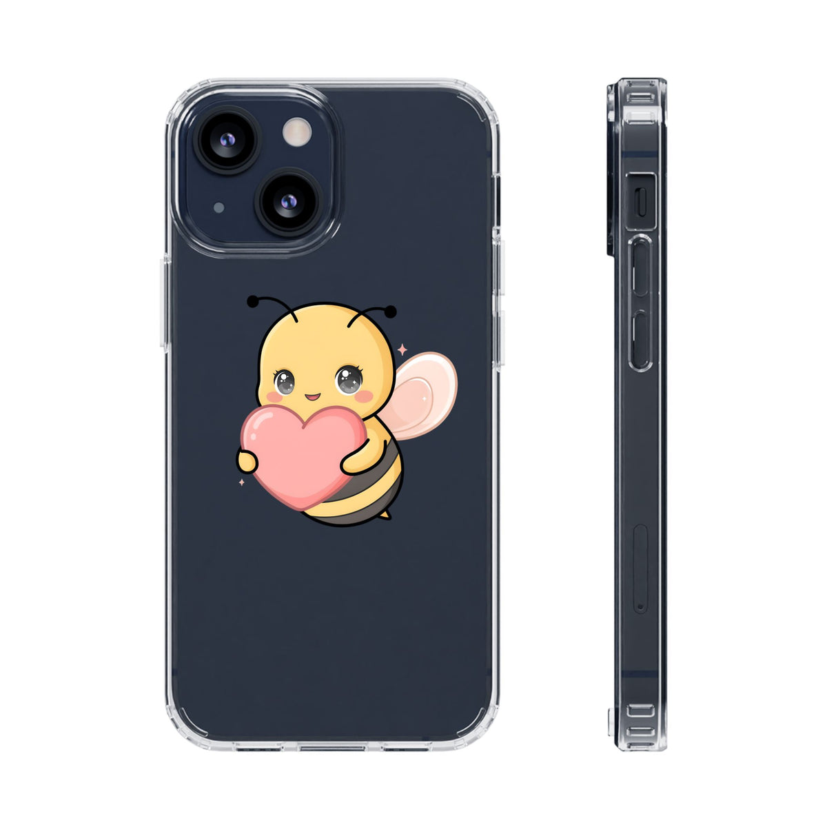 Kawaii Bee Clear Impact-Resistant Phone Case