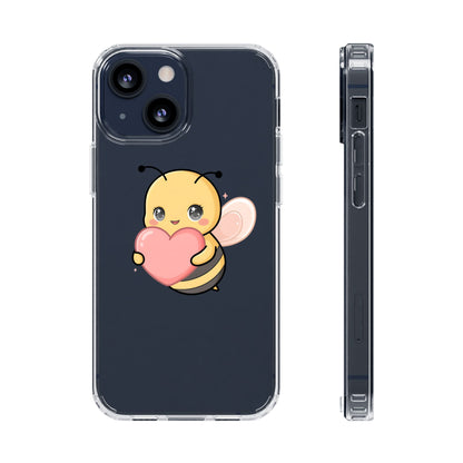 Kawaii Bee Clear Impact-Resistant Phone Case