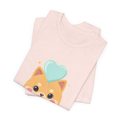 Kawaii Shiba Inu T-Shirt, Cute Balloon Dog Gift
