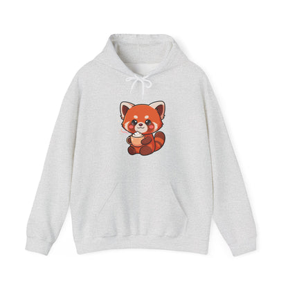 Red Panda Latte Hoodie – Cute Kawaii Coffee Sweatshirt