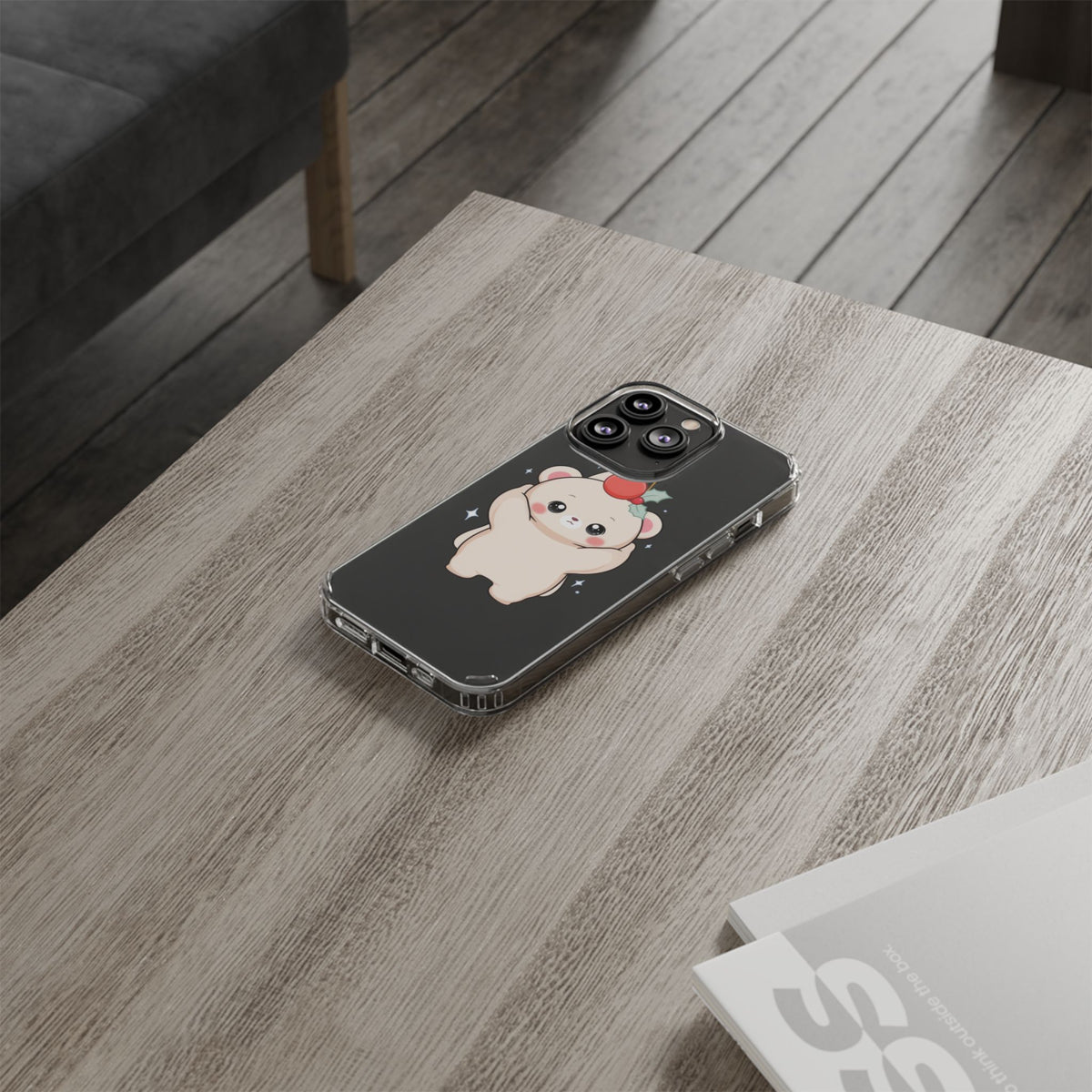 Kawaii Christmas Bear Phone Case for Cozy Holiday Days